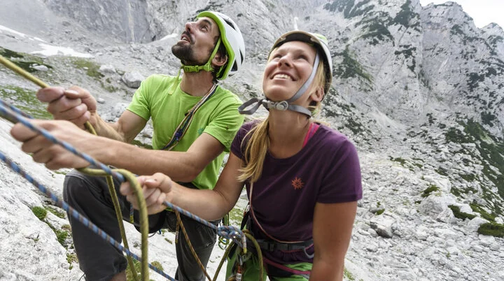 Outdoor-Klettern am Fels | © DAV/Wolfgang Ehn